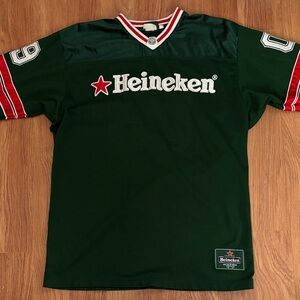 Heineken Green Jersey with Red Accents